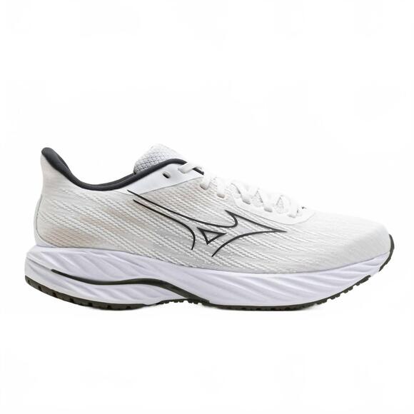 NEW MIZUNO men's wave inspire 21 running shoes in white/grape leaf